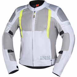 IXS Trigonis-Air Veste textile de moto, gris-jaune, taille S pour Hommes