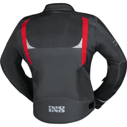 IXS Trigonis-Air Veste textile de moto, gris-rouge, taille S pour Hommes