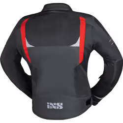 IXS Trigonis-Air Veste textile de moto, gris-rouge, taille 2XL pour Hommes