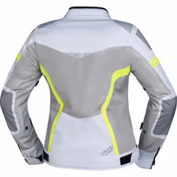 IXS Trigonis-Air Veste textile de moto pour dames, gris-jaune, taille 3XL pour Femmes