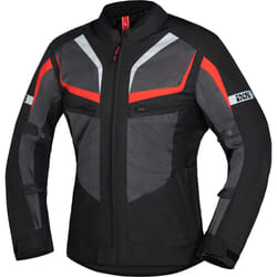 IXS Gerona-Air 1.0 Veste textile de moto, noir-gris-rouge, taille 4XL pour Hommes