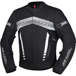 IXS RS-400-ST 3.0 Veste textile imperméable à l’eau pour moto, noir-blanc, taille XL pour Hommes