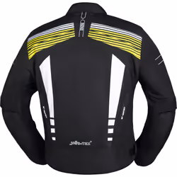 IXS RS-400-ST 3.0 Veste textile imperméable à l'eau pour moto, noir-blanc-jaune, taille M pour Hommes - Vue supplémentaire 4