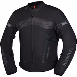 IXS RS-400-ST 3.0 Veste textile imperméable à l’eau pour moto, noir, taille 4XL pour Hommes