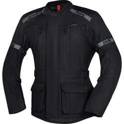 IXS Evans-ST 2.0 Veste textile imperméable à l’eau pour moto de tourisme, noir, taille L pour Hommes