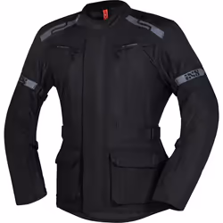 IXS Evans-ST 2.0 Veste textile imperméable à l’eau pour moto de tourisme, noir, taille M pour Hommes