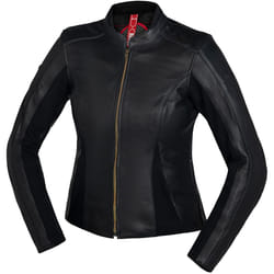 IXS Aberdeen Veste en cuir de moto pour dames, noir, taille 44 pour Femmes