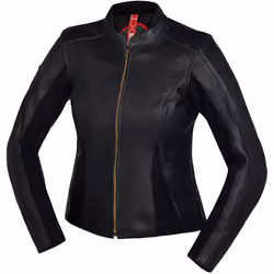 IXS Aberdeen Veste en cuir de moto pour dames, noir, taille 40 pour Femmes