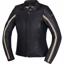 IXS Stripe Veste en cuir de moto pour dames, noir, taille 38 pour Femmes
