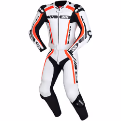 IXS Sport RS-800 1.0 Costume en cuir de moto de deux pièces, noir-blanc-rouge, taille 54 pour Hommes