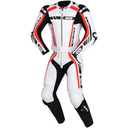 IXS Sport RS-800 1.0 Costume en cuir de moto de deux pièces, noir-blanc-rouge, taille 54 pour Hommes