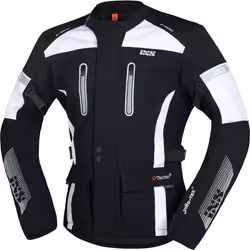 IXS Tour Pacora-ST Veste textile de moto, noir-blanc, taille 4XL pour Hommes