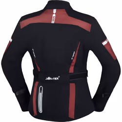 IXS Tour Pacora-ST Veste textile de moto de dames, noir-rouge, taille 3XL pour Femmes