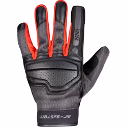 IXS Evo-Air Gants de moto, noir-gris-rouge, taille 2XL pour Hommes