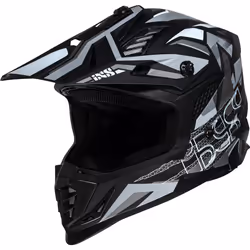 IXS iXS363 2.0 Casque de motocross, noir-gris-blanc, taille L pour Hommes
