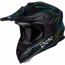 IXS iXS189FG 2.0 Casque de motocross, noir-jaune, taille 2XL pour Hommes