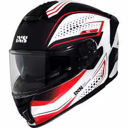 IXS iXS422 FG 2.2 Casque, blanc-rouge, taille S pour Hommes