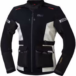 IXS Horizon-GTX Veste textile de moto, noir-blanc, taille XL pour Hommes