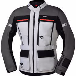 IXS Montevideo-ST 3.0 Veste textile de moto imperméable, noir-gris, taille 5XL pour Hommes