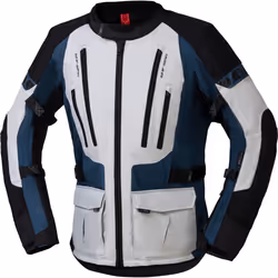 IXS Lennik-ST Veste textile de moto, noir-gris-bleu, taille XL pour Hommes