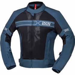 IXS Evo-Air Veste textile de moto, noir-bleu, taille 2XL pour Hommes