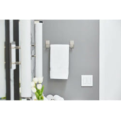 3M Porte-Serviettes 1 Barre Fixe Nickel Satiné