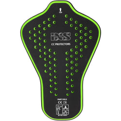 IXS CCS Level 2 Protection dorsale, noir-vert, taille S pour Hommes