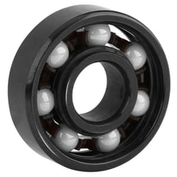 Roulement à billes hybride en céramique blanche, anneau en acier noir, 1 pièce, 608, à vendre