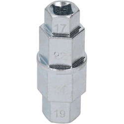Outil d'arbre hexagonal 17/19/22/24mm outil de retrait d'essieu de roue de moto broche de roue avant clé de retrait spéciale manchon de démontage