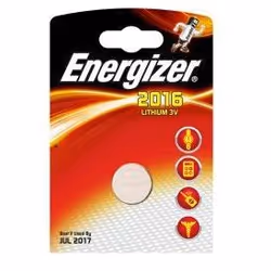 Energizer ENCR2016, Batterie à usage unique, CR2016, Lithium, -1 V, 1 pièce(s), Argent