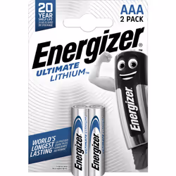 Energizer ENLITHIUMAAAP2, Batterie à usage unique, AAA, Lithium, 1,5 V, 2 pièce(s), 1150 mAh