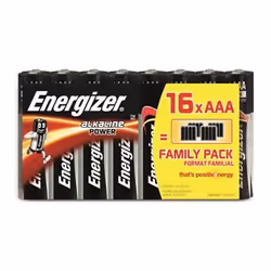 Energizer 7638900289268, Batterie à usage unique, AAA, Alcaline, 1,5 V, 16 pièce(s), Ampoule