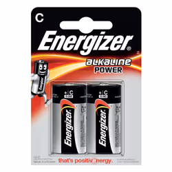 Energizer Alkaline Power C, Batterie à usage unique, C, Alcaline, 1,5 V, 2 pièce(s), Cd (cadmium), Hg (mercure)