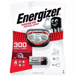 La lampe frontale Energizer® Vision est une torche haut de gamme qui, grâce à la technologie LED la plus récente, offre à l'u ...