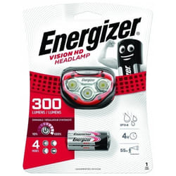 Energizer - Lampe frontale rouge Vision hd 300lm IP4X 3xAA