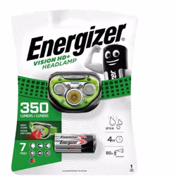 torche frontale vison hd energizer leds inclus 3xaaa 350 lum