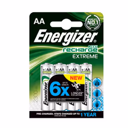 Energizer 635730, Batterie rechargeable, AA, Hybrides nickel-métal (NiMH), 1,2 V, 4 pièce(s), 2300 mAh