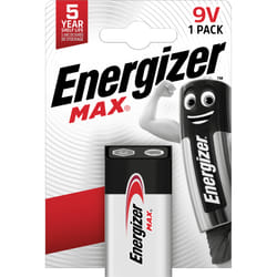 Energizer Max – 9V Batterie à usage unique Alcaline
