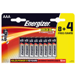 Energizer Piles MAX AAA 8+4