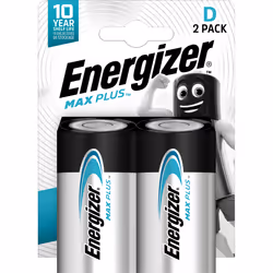 Energizer Max Plus, Batterie à usage unique, D, 2 pièce(s), Ampoule