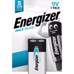 Energizer Max Plus, Batterie à usage unique, 9V, 1 pièce(s), Blister