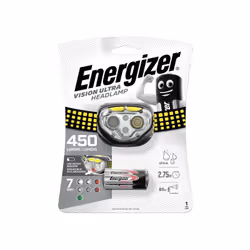 La lampe frontale Energizer® Vision Ultra HD associe des performances exceptionnelles à un design compact. Grâce à la technol ...