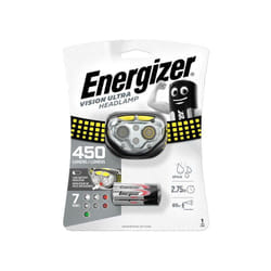 Lampe frontale Vision Ultra hd 450lm IP4X gris 3xAA Energizer