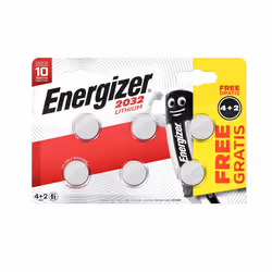 Lot De 4 + 2 Piles Bouton Cr2032 / Dl2032 Ultimate Lithium, 3 V