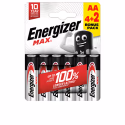 Pack piles Energizer Max Power LR06 Aa x 6 u