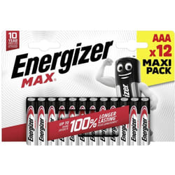 Pile LR3 (aaa) alcaline(s) Energizer Max 1.5 v 12 pc(s) S425962