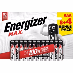 Energizer E303340900, Batterie à usage unique, AA, Alcaline, 1,5 V, 12 pièce(s), 10 année(s)