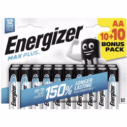 Energizer - Max Plus Pile LR6 (aa) alcaline(s) 1.5 v 20 pc(s)