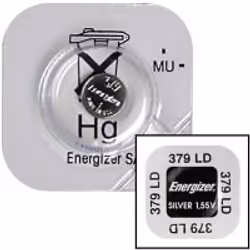 Energizer 379, Batterie à usage unique, Argent-Oxide (S), 1,55 V, 1 pièce(s), 16 mAh, Argent