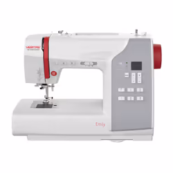 Veritas Emily, Gris, Rouge, Blanc, Machine à coudre automatique, coudre, en une étape, LCD, 7 mm
